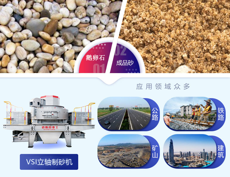 VSI沖擊式制砂機加工鵝卵石效果好