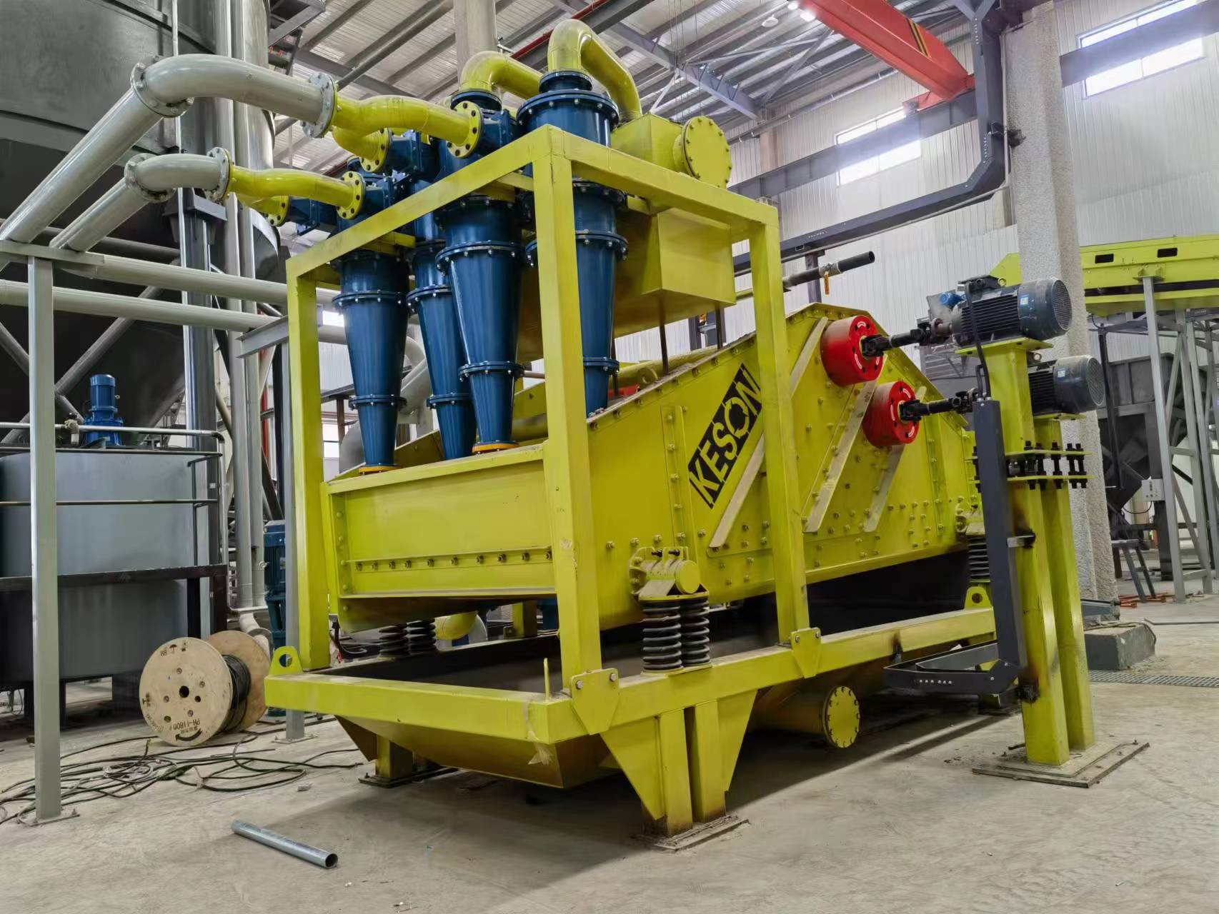 建筑垃圾固廢處理生產(chǎn)線現(xiàn)場(chǎng)